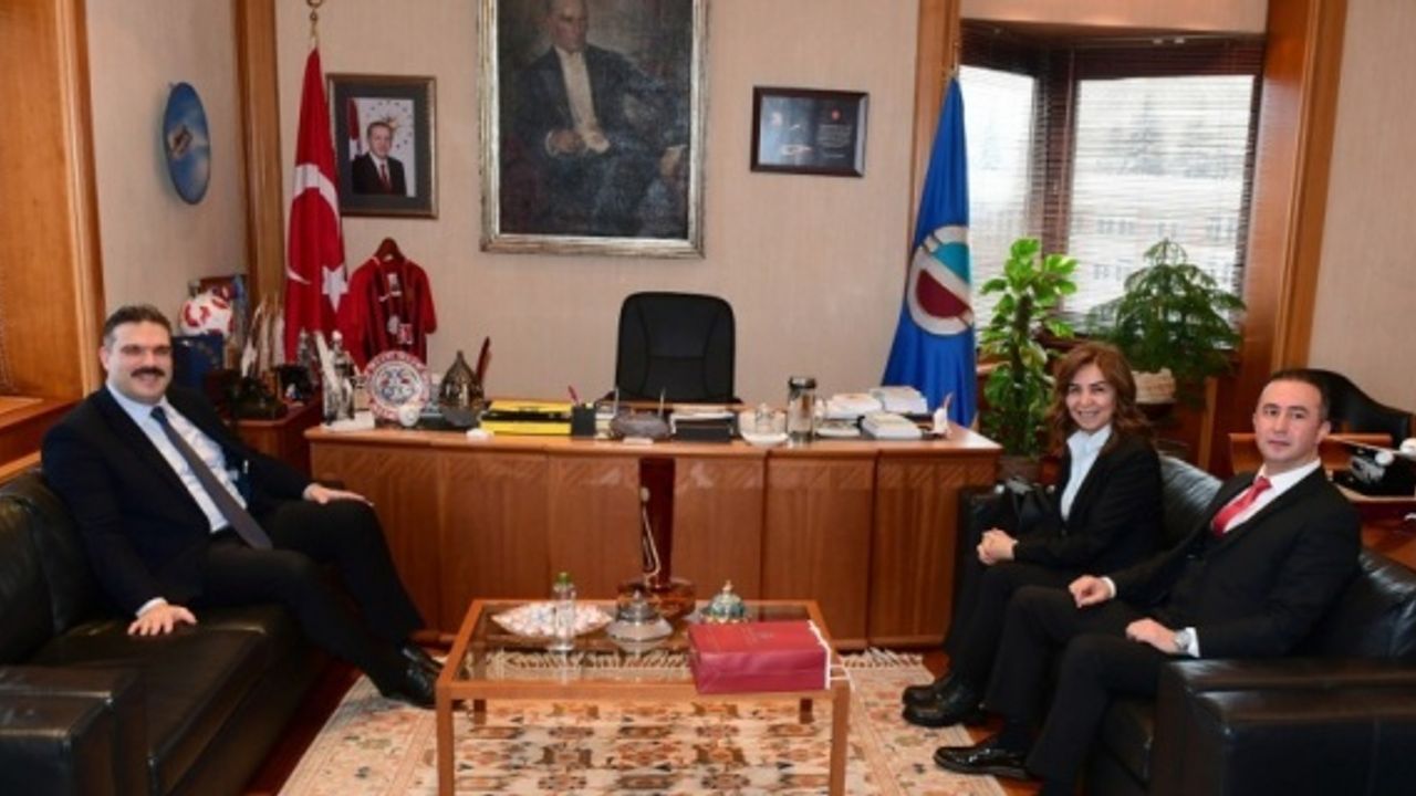 T.C. Merkez Bankası Eskişehir Şube Müdürü’nden Rektör Çomaklı’ya ziyaret