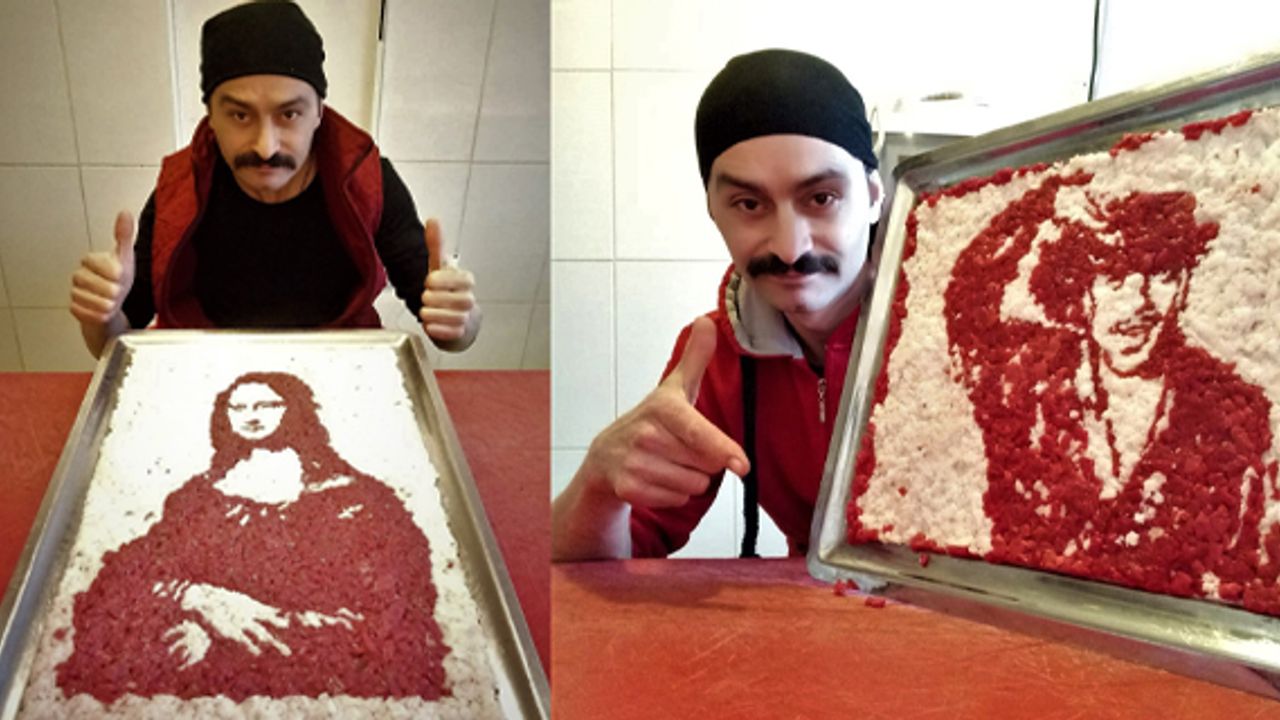 Asırlık Mona Lisa’yı et ve yağ kullanarak resmetti