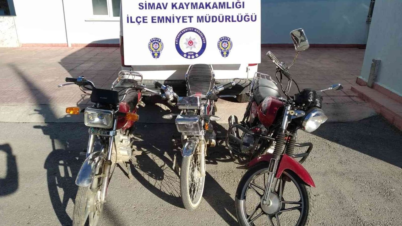 Kütahya Simav’da motosiklet hırsızlığına 5 tutuklama