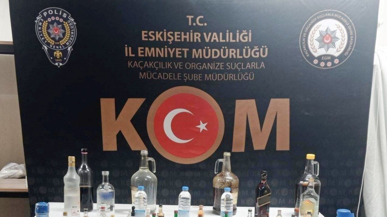 Eskişehir’de kaçak alkol operasyonu