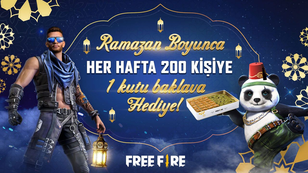 Free Fire, Ramazan’da Oyunculara  1 Ton Baklava Dağıtacak