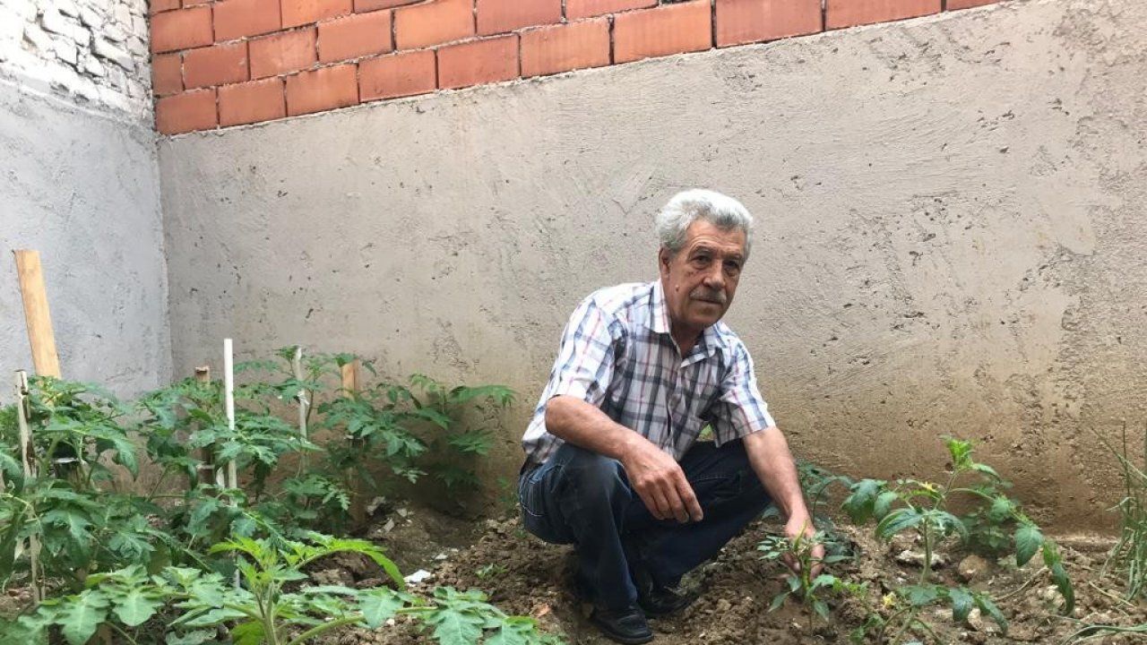 Cumhurbaşkanı Erdoğan’ın sözünden etkilendi, minik bahçeyi yeşertti