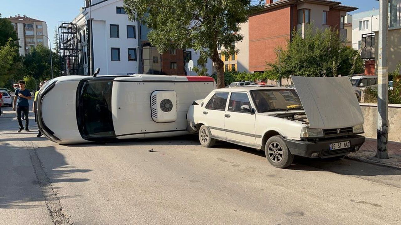 Eskişehir'deki kaza çok ucuz atlatıldı