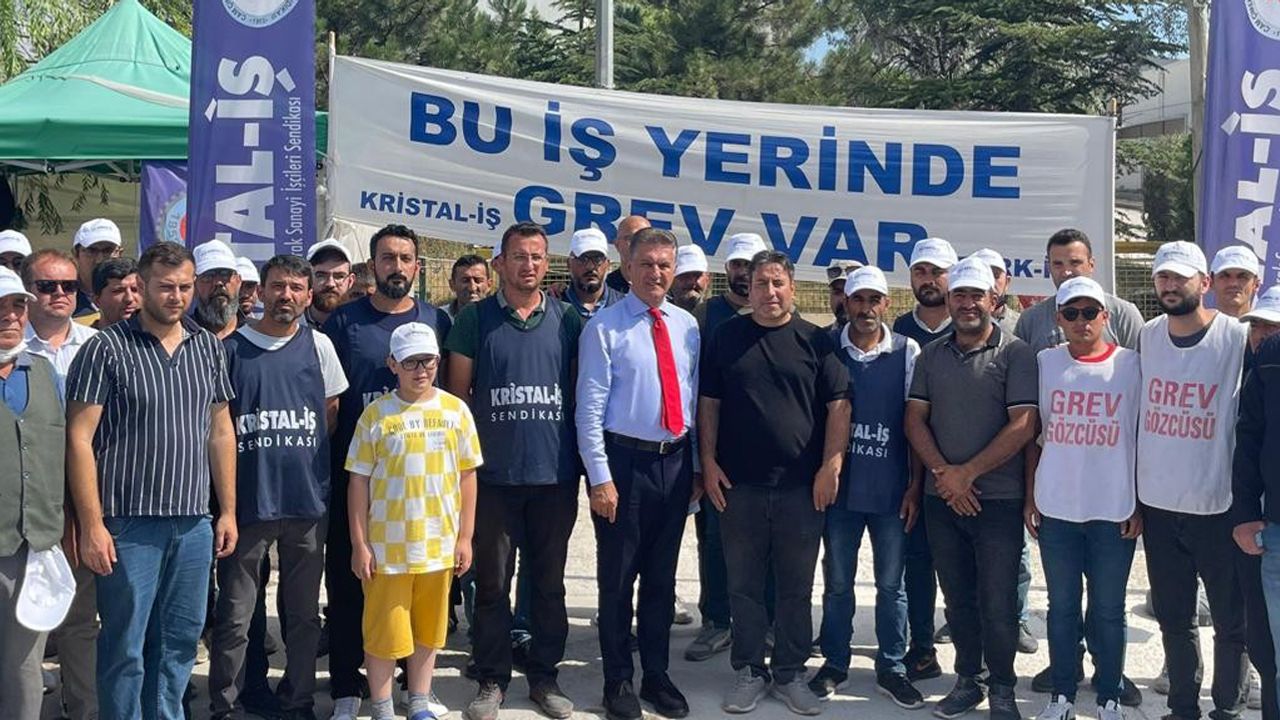 Sarıgül'den Eskişehir’de grevde bulunan işçilere destek