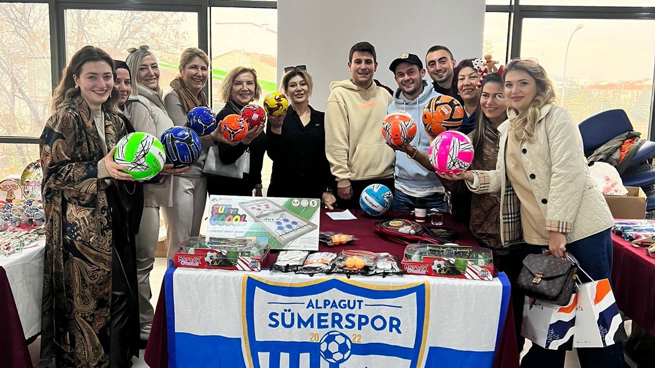 Sümer Alpagutspor Kardeş Okula yardım etkinliğine destek verdi