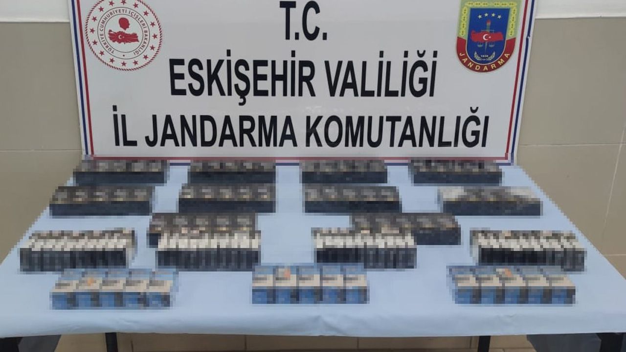 Eskişehir’de 170 paket kaçak sigara ele geçirildi