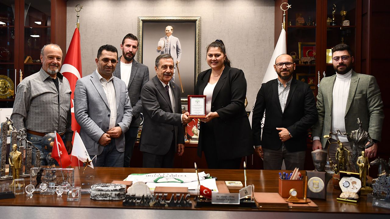 Batıkentspor kulübünden başkan Ataç’a ziyaret