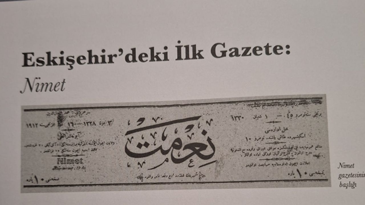 Eskişehir’de ilk gazete Nimet, ikinci Eskişehir