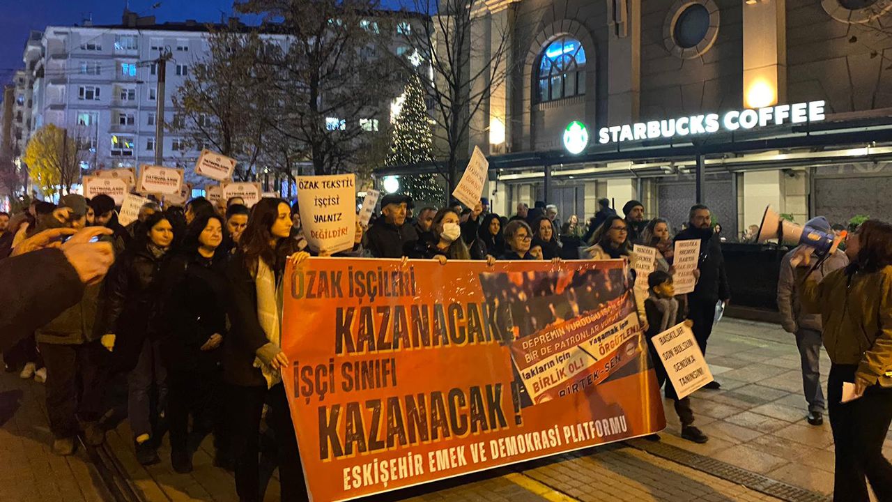 Özak direnişinin 18. gününde Eskişehir’den destek