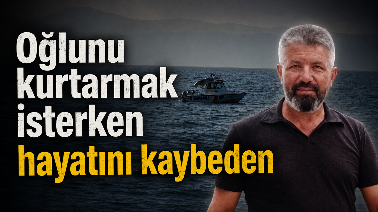 Oğlunu kurtarmak isterken hayatını kaybetti