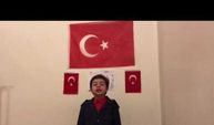 6 yaşında İstiklal Marşı'nın 10 kıtasını hatasız okuyor