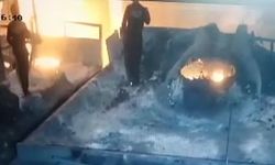 İki kişinin öldüğü patlamanın görüntüleri ortaya çıktı