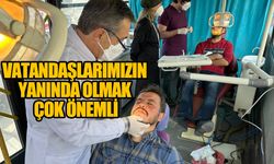 Mobil diş kliniği 641 depremzedeye ulaştı