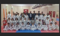 Şehit Onur Yeşil Ortaokulunda kuşak sınavı