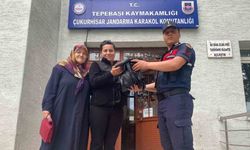Mezarlıkta unuttuğu çantasını jandarma teslim etti