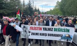 ESOGÜ'DE Filistin’e destek yürüyüşü