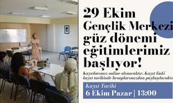 29 Ekim Gençlik Merkezi’nde güz dönemi eğitimleri başlıyor