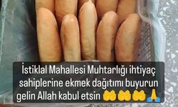 İstiklal Mahallesi'nde ihtiyaç sahiplerine ekmek dağıtacak