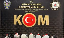 Kütahya’da sahte alkol operasyonu
