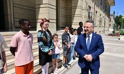 Vali Aksoy, çocuk işçiliğiyle ilgili video çekimine katıldı