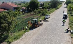 İnönü Belediyesi'nden aydınlatma direği yapım çalışmaları