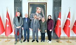 Yazlık valilik konutunu satıp okul yaptıran Vali Aksoy’a teşekkür ziyareti