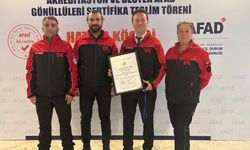 TAK ekibi Afad gönüllüsü olarak akredite edildi