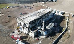 Afyonkarahisar'da elektrik üretim tesisinde yangın çıktı