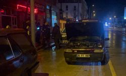 Motoru yanan araç kullanılamaz hale geldi