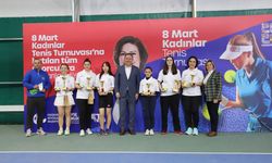 8 Mart kadınlar tenis turnuvası coşkuyla tamamlandı