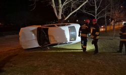 Eskişehir'de kontrolden çıkan otomobil takla attı: 1 yaralı