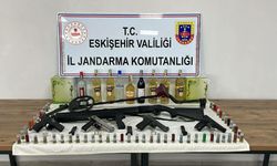 Eskişehir'de silah, mühimmat ve kaçak alkol operasyonu