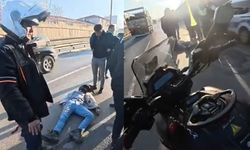 Kuryeye arkadan çarpan aracın kaçtığı iddiası