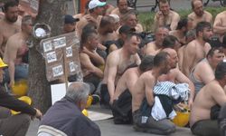 Maden işçilerinin açlık grevi 8'inci gününde devam ediyor