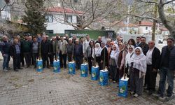 Sarıcakaya’da 600 dut fidanı üreticiyle buluştu