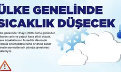 Ülke genelinde hava sıcaklıkları düşecek