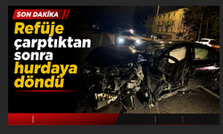 Araçta sıkışan sürücüyü itfaiye kurtardı