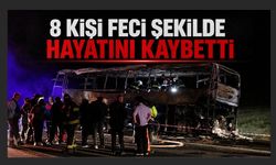 Bariyerlere çarpan otobüs yandı: 8 ölü, 33 yaralı