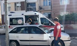 Benzin doldurulan motorlu tırpan alev aldı