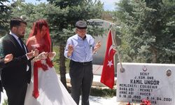 En mutlu gününde ismini aldığı şehit amcasını unutmadı
