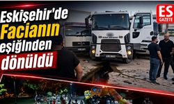 Freni boşalan kamyon 2 kamyona çarptı, parka metreler kala durdu