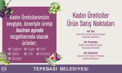 Haziranın taze ürünleri kadın üretici tezgâhlarında