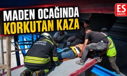 Maden işçileri taş kırma kuyusuna düştü