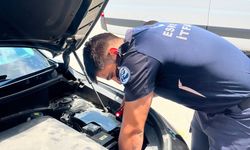 Minik dostun imdadına büyükşehir itfaiyesi yetişti