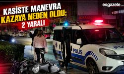 Otomobile Çarpan Motosiklette 2 Kişi Yaralandı