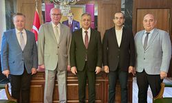 Başkan Kazım Kurt'tan Kaymakam Şahin'e hayırlı olsun ziyareti
