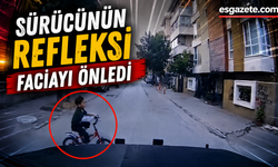 Bisikletli Çocuk Kazadan Kıl Payı Kurtuldu