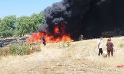Eskişehir'de sigara izmaritinin neden olduğu yangını köylüler büyümeden söndürdü