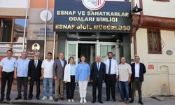Başkan Ünlüce, esnaf odalarını ziyaret etmeyi sürdürüyor