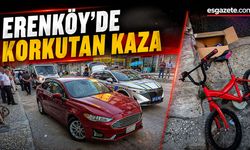 Bisikletiyle Yola Fırladı, Otomobile Çarptı